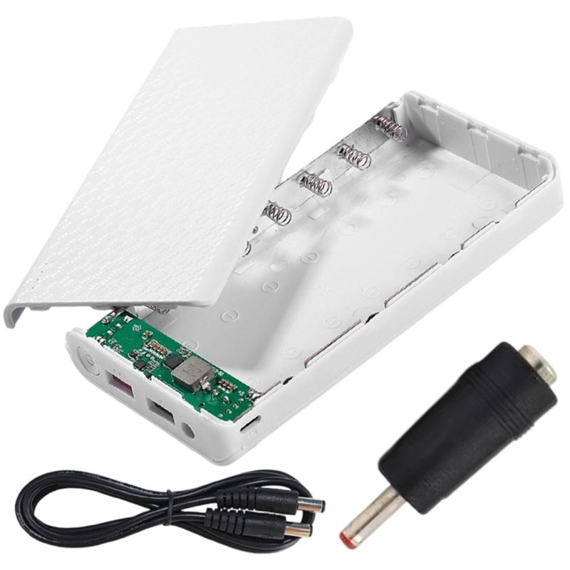 Removable Battery Case Battery Holder Rechargeable Batteries Storage Box Detachable Mobile Power Module ABS Texture