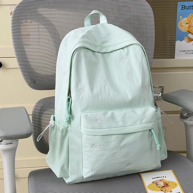Schoolbag New Ins Wind Small Fresh White Bag Leisure Campus Primary School Students Light Simple Large Capacity Backpack