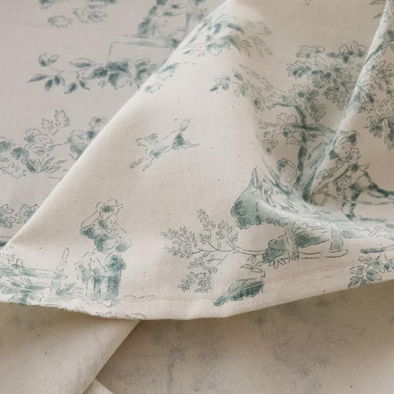 Twal Natural 30 count pure cotton tablecloth 2 colors green