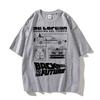 DeLorean Back To The Future Cool High Quality Cotton Tshirt Fitness T Shirt Streetwear Graphic Unisex Tops Tees Unisexs Clothing