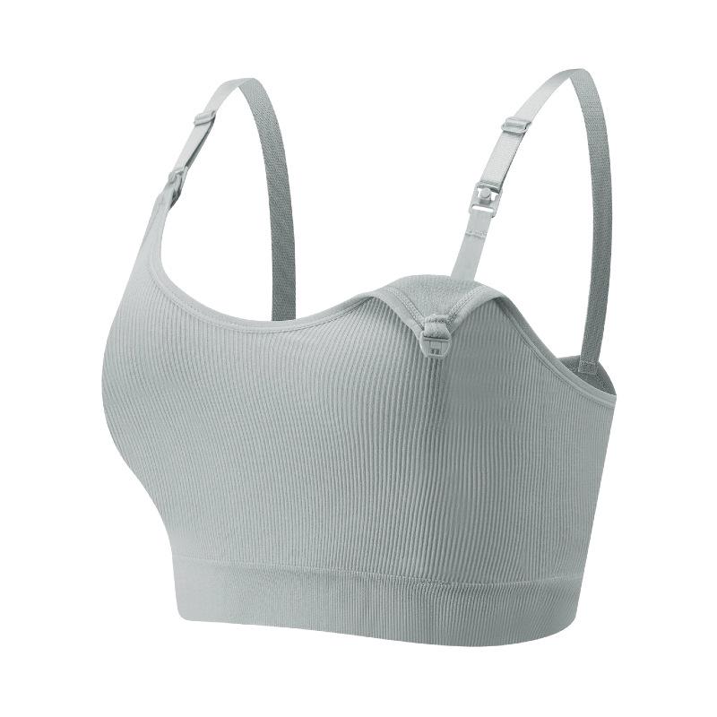 Nursing Wireless Ribbed Seamless Maternity Bra And Beautiful Back Vest