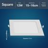 LED-Downlight Dimmbar 3W 6W 9W 12W Quadratisch Rund LED-Spotlicht AC110V/220V Deckenlicht Innen Einbau-Downlight