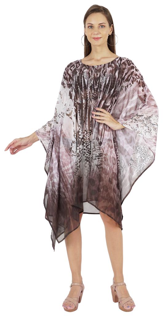 Moomaya Summer Bikini Cover Up Kaftan For Womens Sexy Sheer Swimwear Caftan Beach