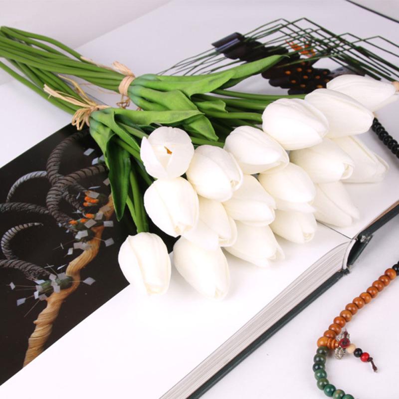 1PC Artificial Mini PU Tulip Flower for Home Living Room Wedding Decoration