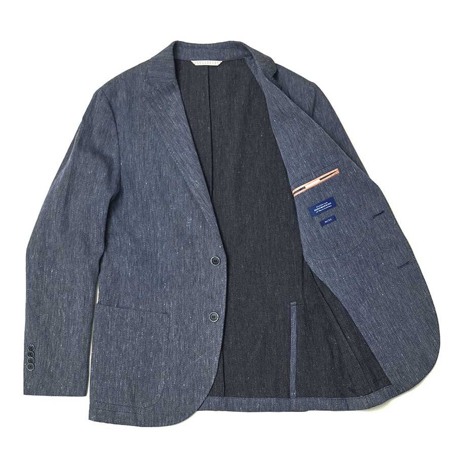Blackbrown (Profilo) Linen Cotton Blazer [Indigo Blue]