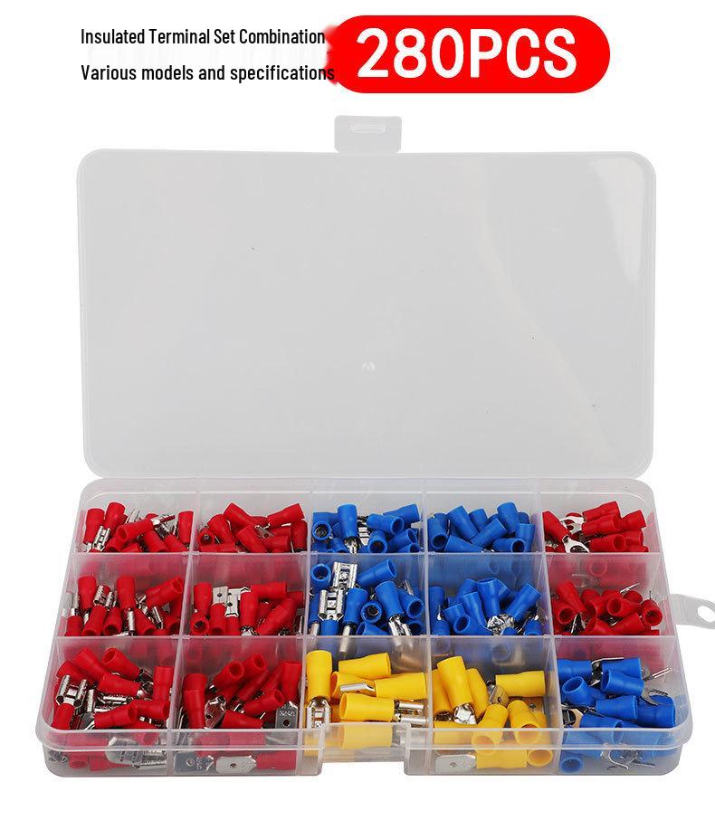 Cold-Pressed Insulated Terminal Blocks Set - 280 PCS