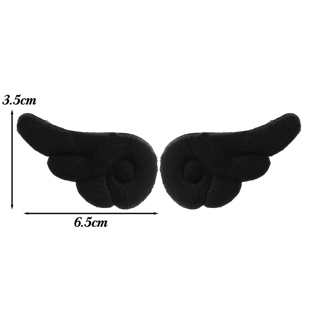 8/2pcs Ins Double-sided Angel Wing Broochs High-value Hair Clips DIY Plush Wings White Blue DIY Material