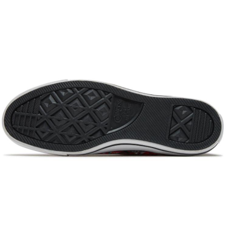 Converse Chuck Taylor All Star Comfortable Versatile Durable Lightweight Low Top Canvas Shoes Unisex sneaker Black Red 166986C