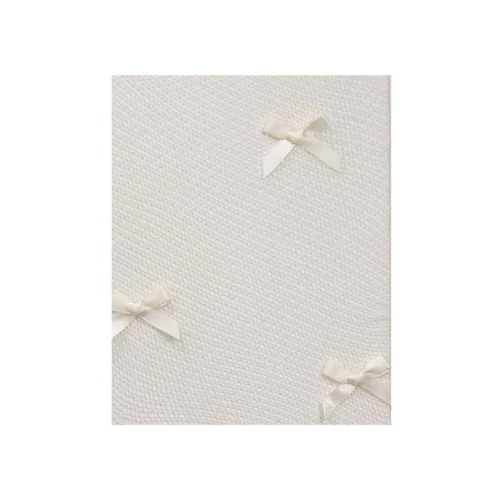 Ribbon fishnet stockings (ivory)