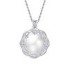 S925 Sterling Silver Round Bead Pendant Necklace with Openable Cage Design for Women