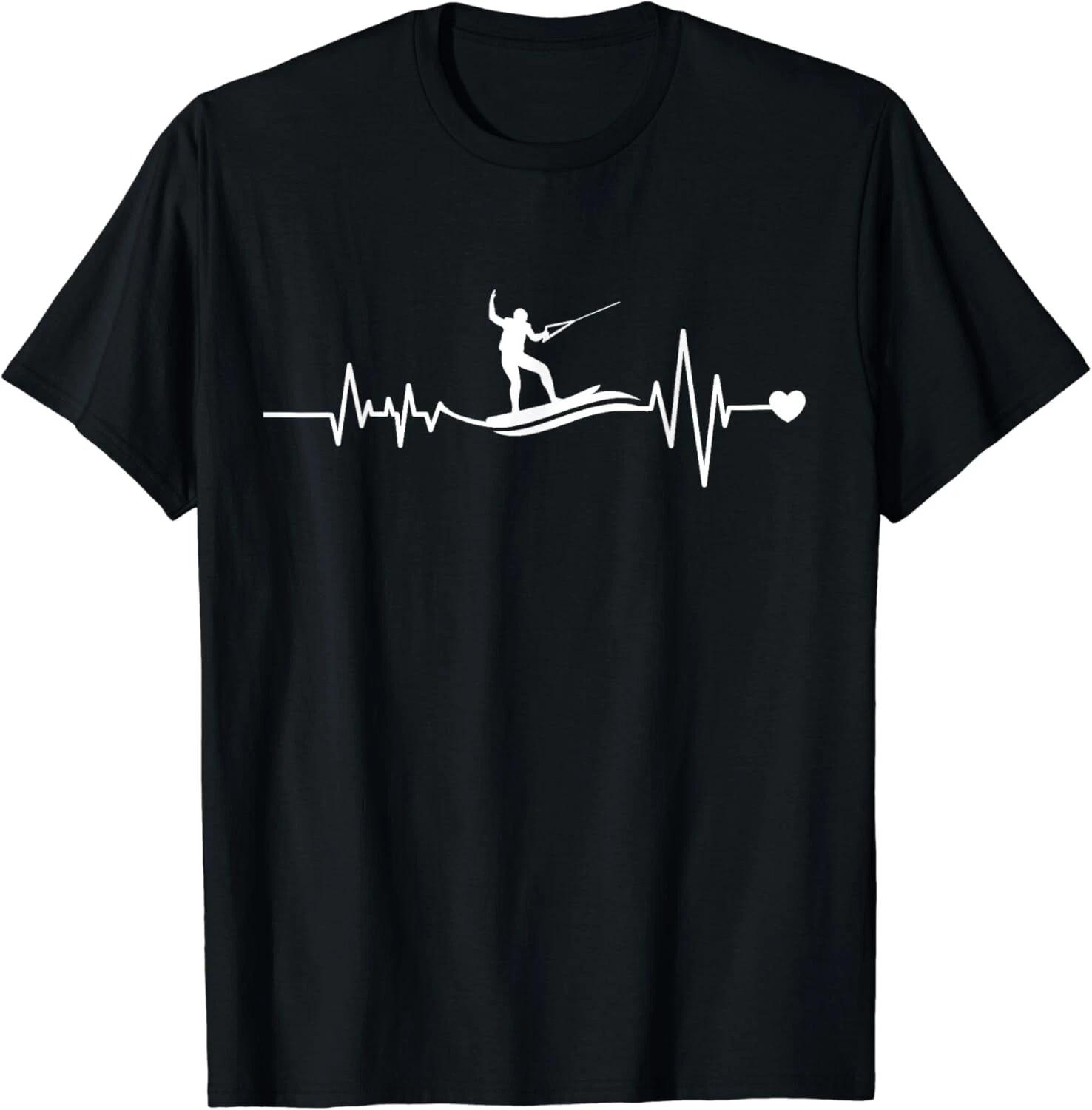 

Wakeboard Heartbeat Wakeboarding Lover Gift Unisex T-Shirt 4XL