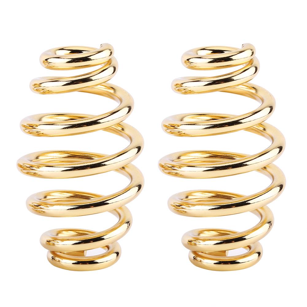 1 Pair 3" Steel   St Barrel Springs For Chopper Bobber Motorcycle Golden