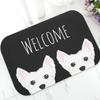 Funny Boston Terrier Dog Doormat Indoor Anti-Slip Suede Carpet Entrance Rug for Living Room Bedroom Kitchen Bathroom Door Mats
