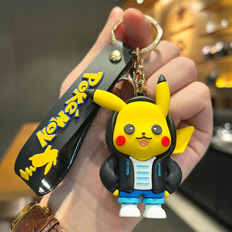 

Pikachu Keychain Series Cute and Trendy Cartoon Figurine for Men and Women Car Keychain Schoolbag Small Gift Anime Cartoon Frind