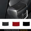For Honda Civic 10th Gen 2015-2020 Real Carbon Fiber Car Rear Air Outlet Panel Frame Sticker Interior Decoration
