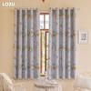 1PC LOZUJOJU 70-80% Blackout, Fashionable and Warm Children's Printed Short Curtains for Bedroom Living Room Home Decor