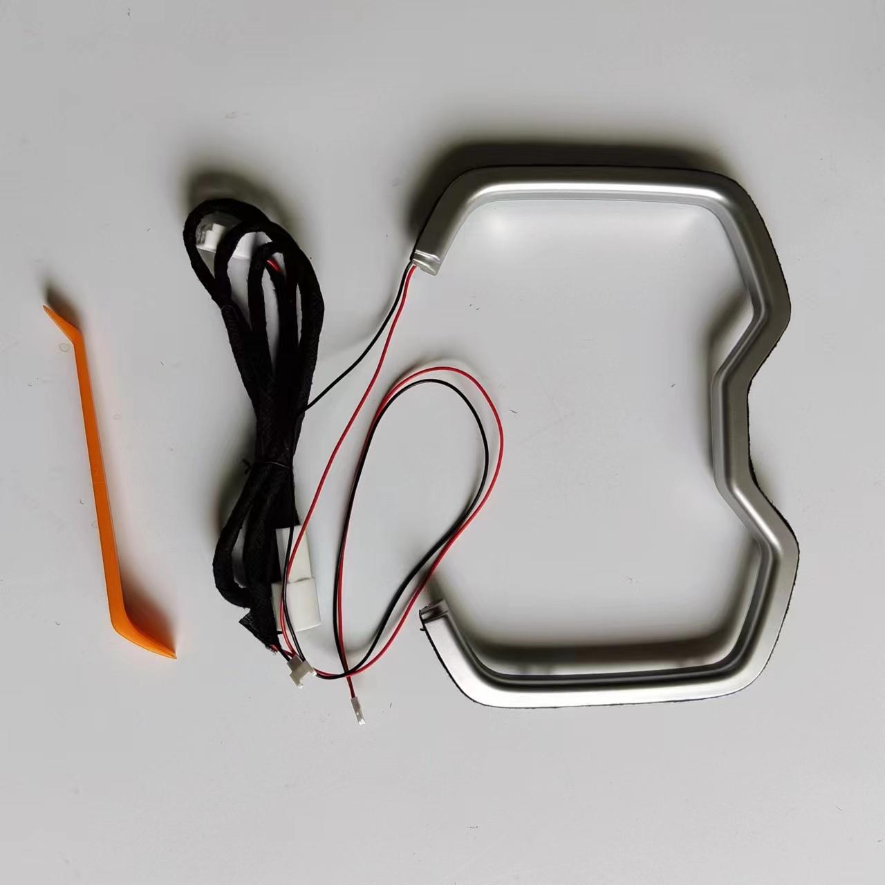 LED Cup Holder Atmosphere Light For Toyota RAV4 XA50 -2024 Interior Decorative Lamp Blue light blue cup light