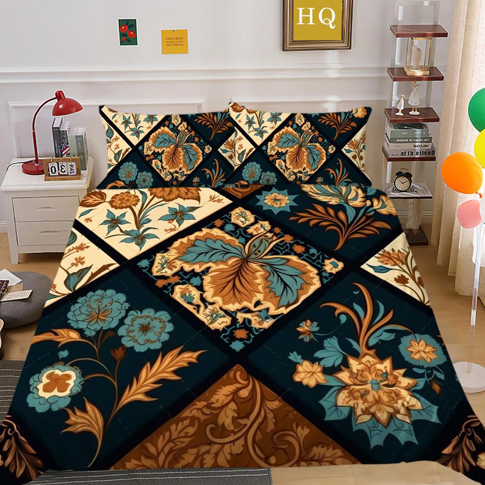 Bedding Cover Set High Quality Paisley Printing Children Bedspread Double Size Polyester Home Textiles