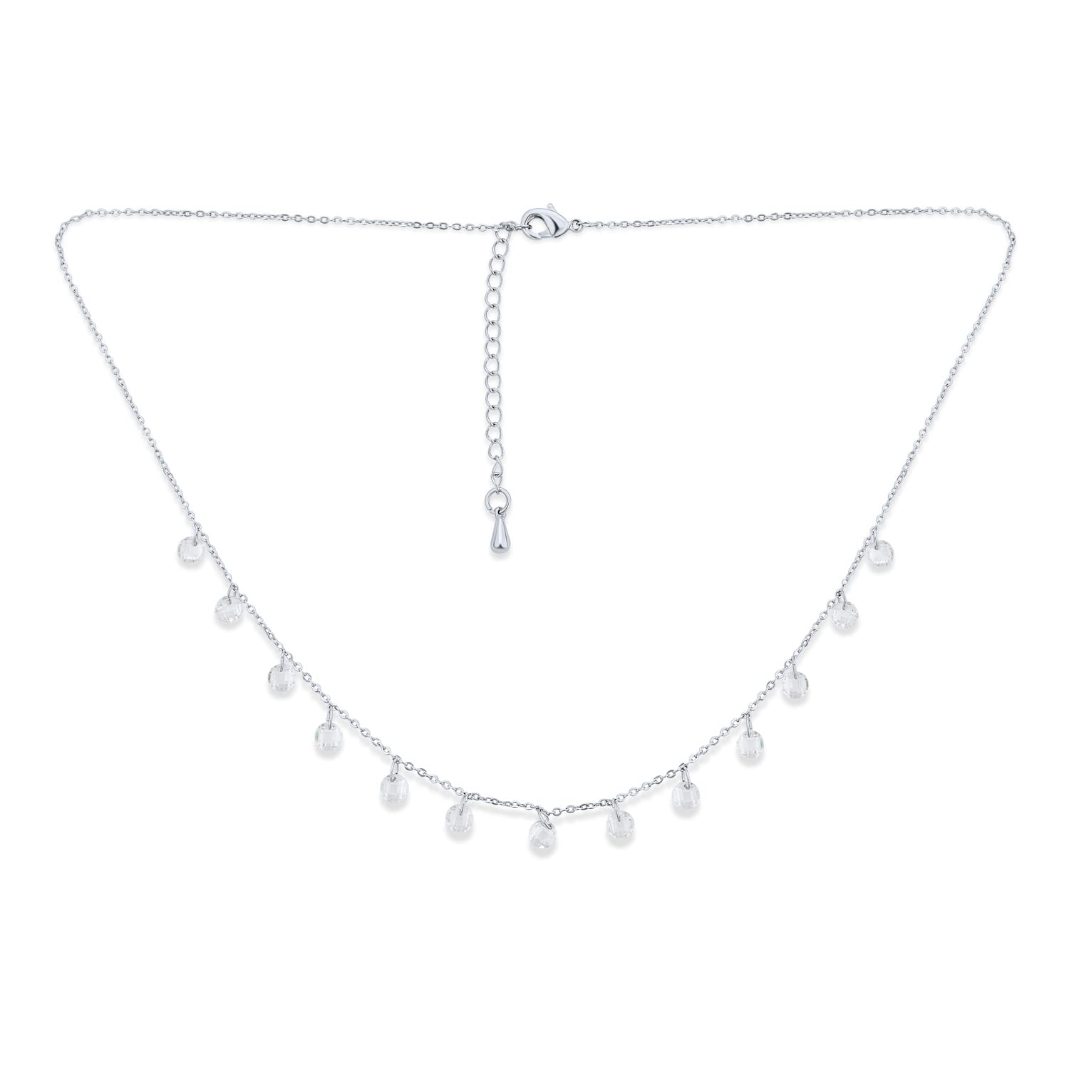 

Ожерелье-чокер Crystal Simple для праздничной вечеринки с регулятором [Bling Jewelry]