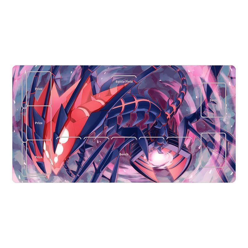 Pokemon PTCG Playmat Gengar Rayquaza Animation Characters Single Table Mat Battle Pad Classics Anime Collection Cards Toy Gift