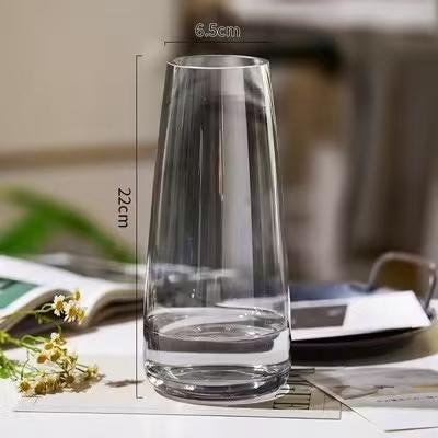 1 Simple Solid Color Glass Vase, Spring and Summer Home Decoration, St. Patrick's Day Easter Decoration