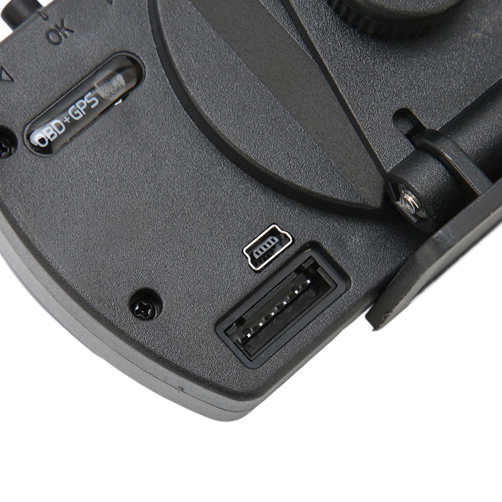 Black Car HUD Display Multifunction Dual Mode OBD GPS HUD Gauge for OBD II Compact Car