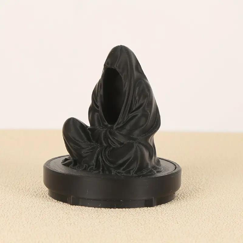 Portacandele Mietitore - Decorazione Spettrale di Halloween, Statuetta da Tavolo in Plastica Resistente per Meditazione e Accenti per la Casa Gotica