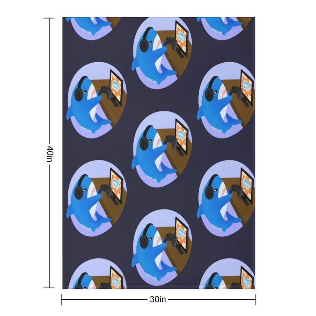 Gamer Blahaj/shark Throw Blanket For Decorative Sofa Polar heavy to sleep Blankets For Baby Blankets