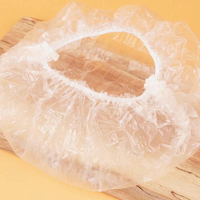 100Pcs Food Grade Elastic Plastic Wrap Disposable Cover Bags Kitchen Fruit Vegetable Storage Fresh