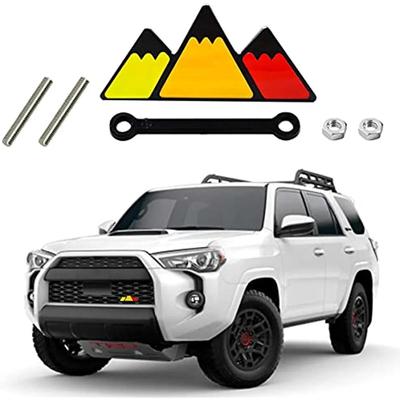 Car Front Grille Emblem Badge for Tacoma 4Runner Tundra Sequoia Rav4 Highlander Decoration Accessories