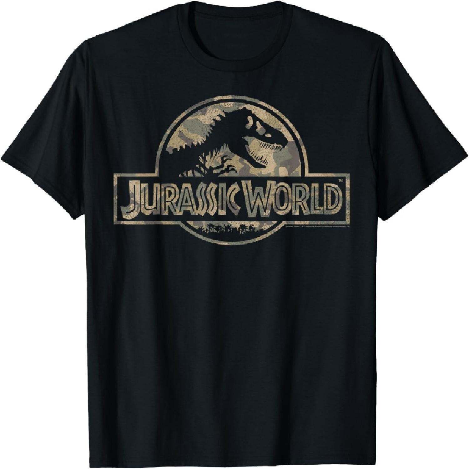 Футболка Jurassic World Camo T-Rex Fossil Logo XXXXXL разноцветный