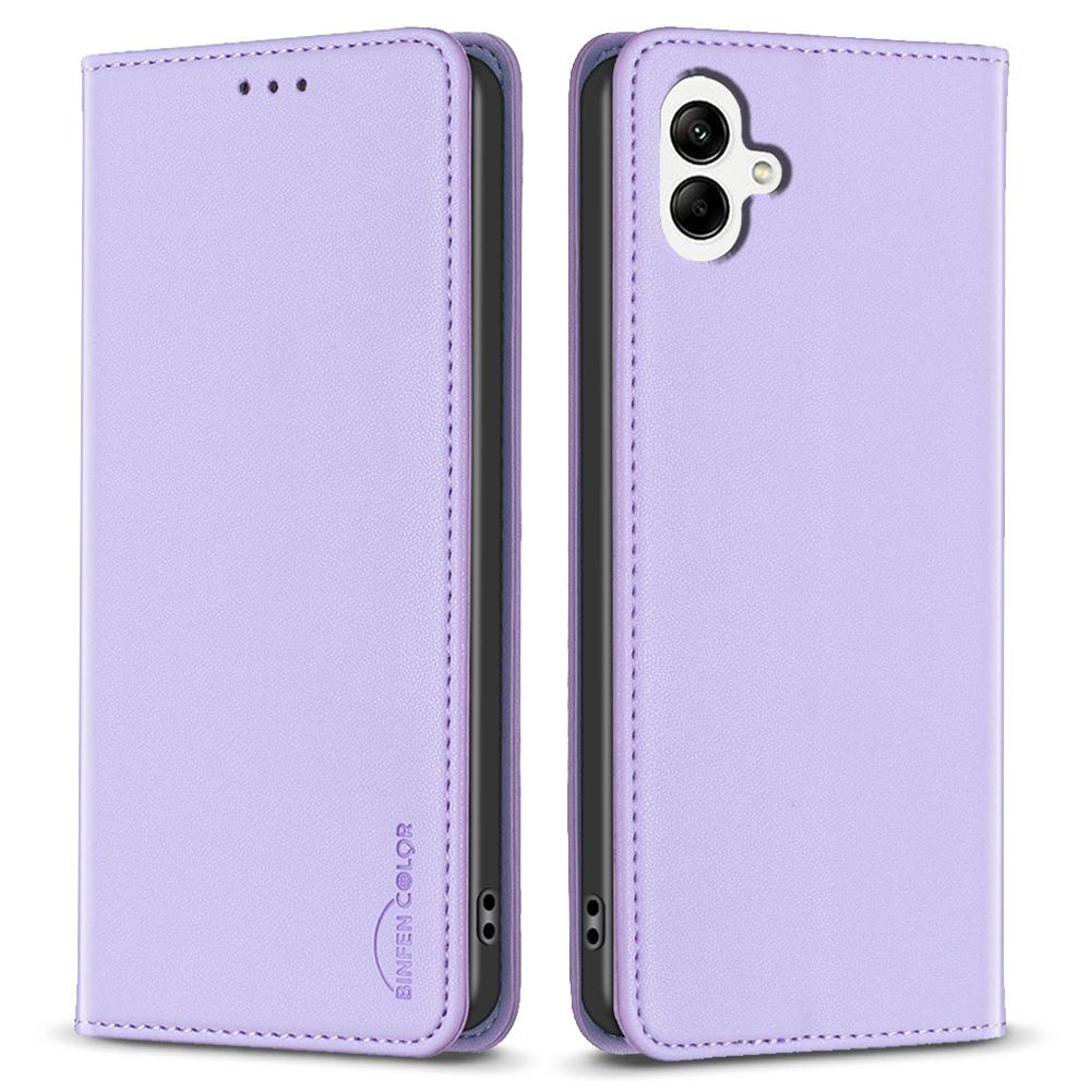 BINFEN COLOR BF18 For Samsung Galaxy A06 4G Leather Case Card Slots Phone Cover