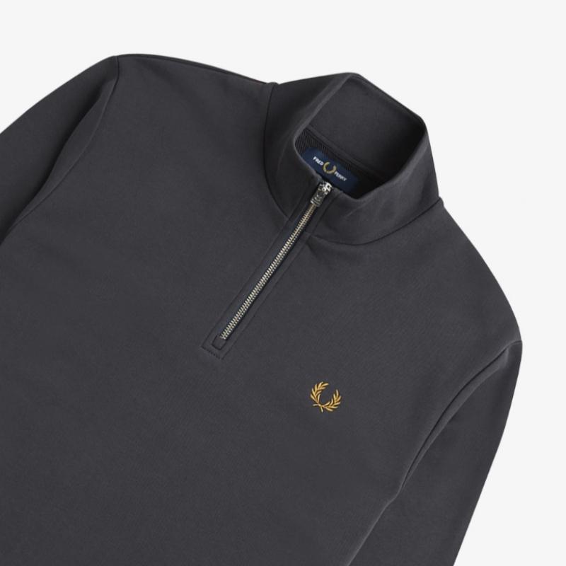 Fred Perry [baseline] Half Zip Up Sweatshirt  V07  Afpm2413574 V07