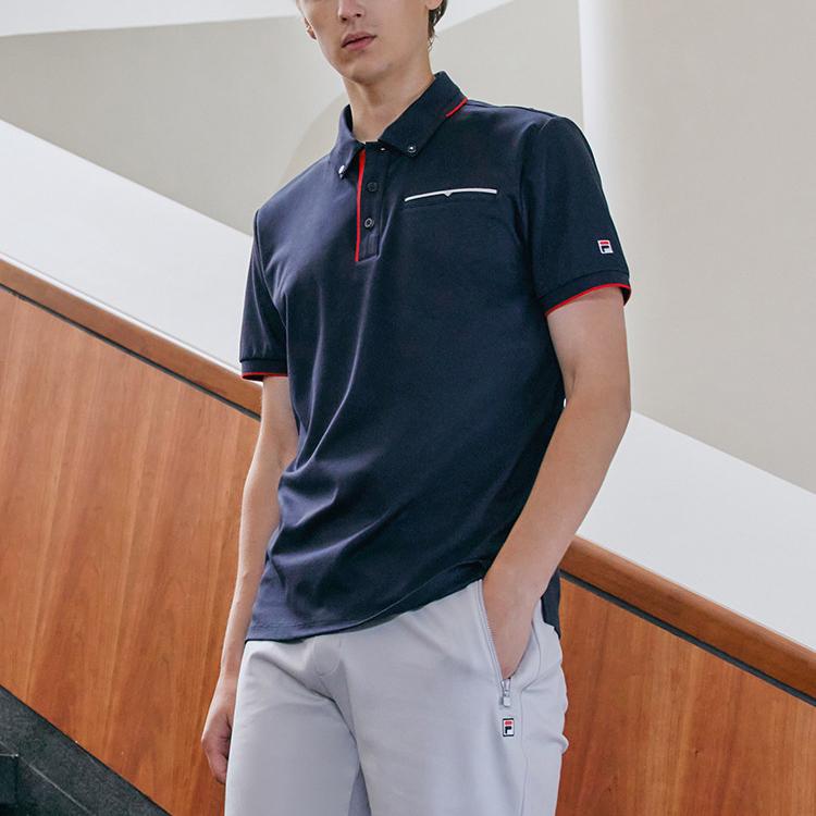 New FILA Polo Shirt Men's Legend Blue F11M121120FNV