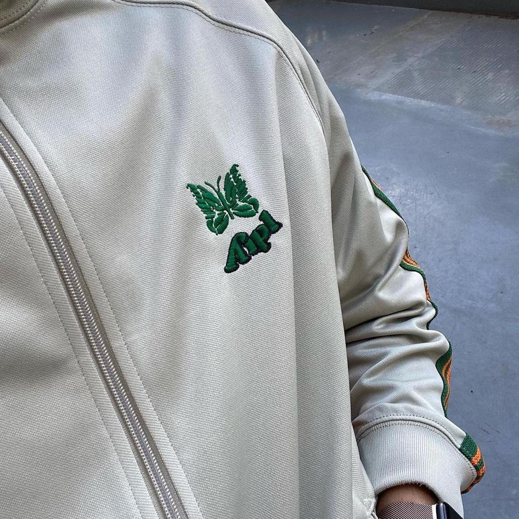 NEEDLES TRACK Unisex Kelebek Nakışlı Günlük Ceket - Trend Japon Markası, Her Şeyle Uyumlu Sonbahar Tasarımı