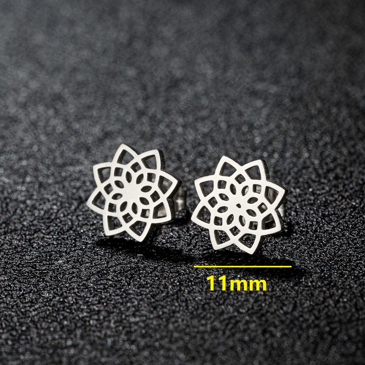 

Small Stainless Steel Earings For Women Fashion Zircon Bohemian Feather Stud Earrings Plant Leaves Ear Studs Pendientes Gift gold color