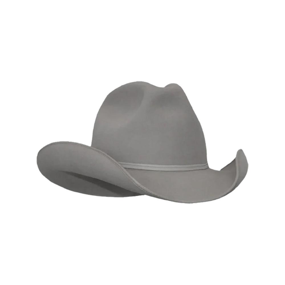 European and American Fashion Rolled Edge 100% Wool Fedoras Hats Women Man Versatile Western Cowboy Hat Hard Top Simple Felt Hat