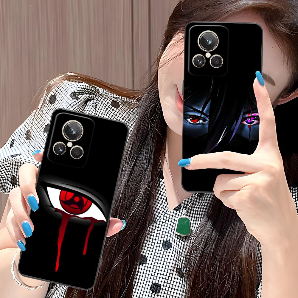 Anime Eyes Phone Case for Realme 15 14 13 12 11 10 9 Pro Plus T i Lite 5G Soft TPU Shockproof Cover