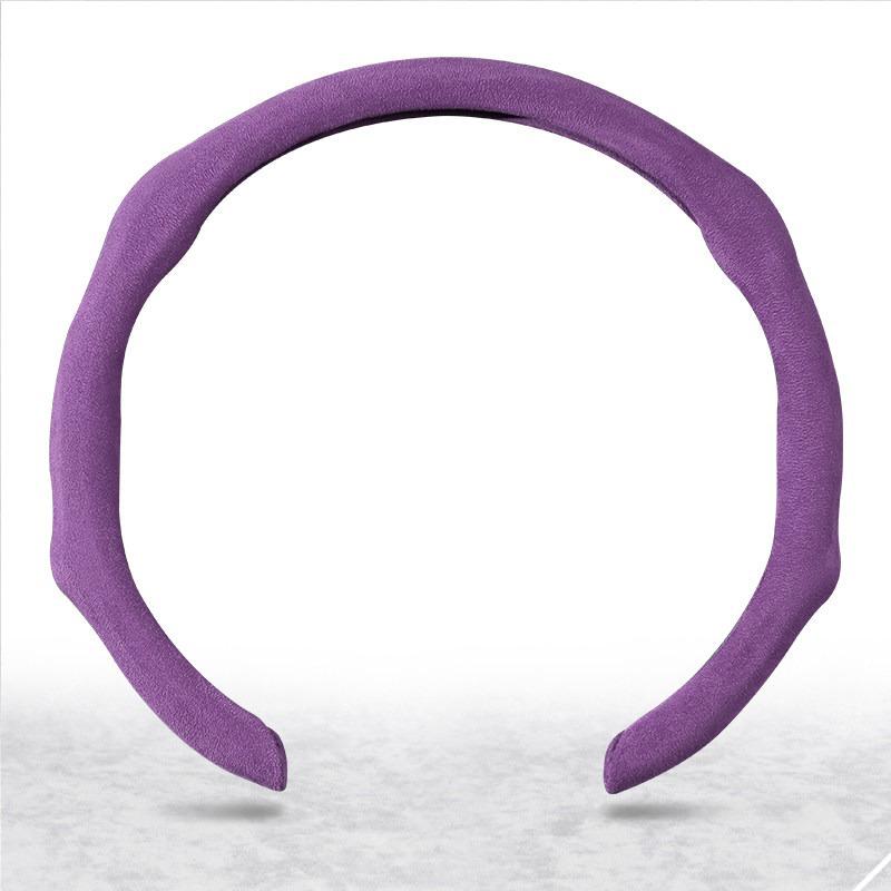 Car Universal 38cm NAPPA Car Steering Wheel Cover Suede Non-slip Card Cover Auto Steering Wheel Handle Booster Protective Cover