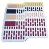 Car Floor Mats, Wear-Resistant Pedals, Thickened Stainless Steel Metal Aluminum Alloy Anti-Wear Plates, Anti-Slip Repair Pads for the Driver's Seat