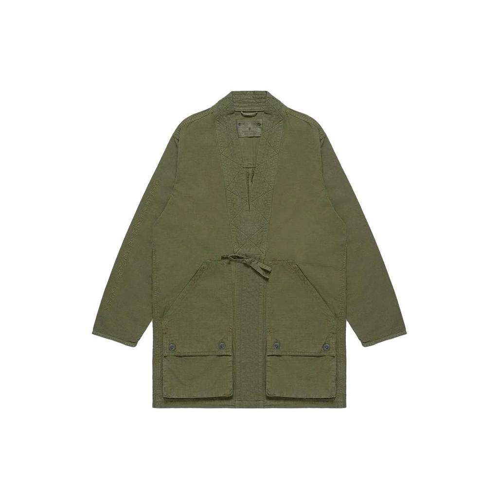 Timberland X CLOT Collaboration Solid Color Long Multi-Pocket Jacket Men Jackets Grape-Leaf A6N39-A58