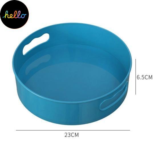360 Storage Non-slip Tray Degree Rotating Plastic Multifunctional Cosmetic Snack Fruit Seasoning Box for Kitchen