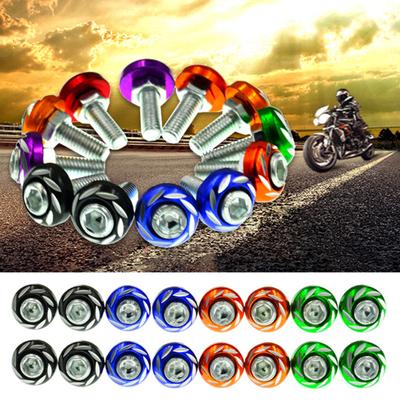 5 Teile/satz 6mm Aluminium Legierung Universal Licecse Platte Rahmen Motorrad Schraube Bolzen