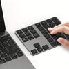 Kompakte wiederaufladbare kabellose digitale Tastatur - Schlankes kabelloses Design für Finanz- und Buchhaltungszwecke, USB-C-Aufladung, mit langlebigem Akku