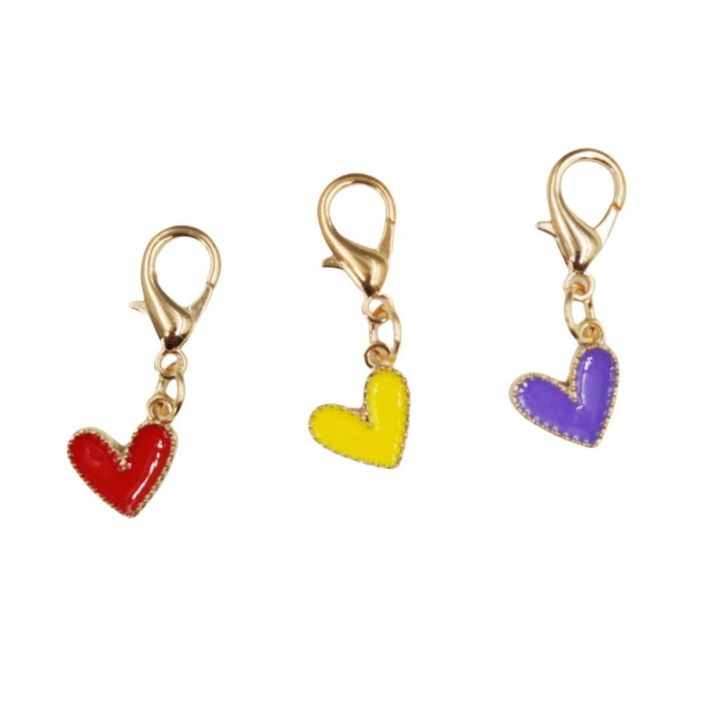 20pcs Elegant Love Pendants Colorful Beaded Bag Pendant Funny Shoe Accessories Pendant  Party