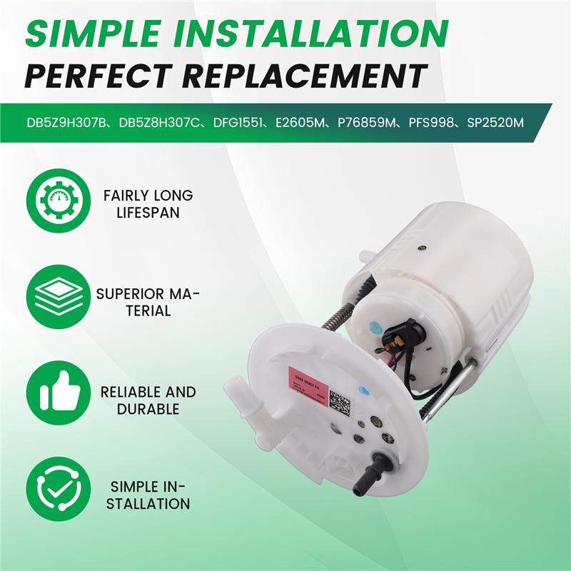 Durable-Electric Fuel Pump Gas Passenger Right Side For Ford Explorer 2013- DB5Z9H307B, DB5Z9H307C, E2605M