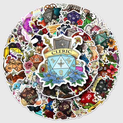 10/50pcs Cartoon Game Dragon Dice Stickers Cool Graffiti Sticker DIY Phone Skateboard Notebook Waterproof Decals