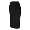 Fashion Women High Waist Solid Slim Drawstring Sexy Casual Split Fork Skirt