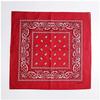 kakatrend Bandana Red Paisley 100% Cotton Adults Bandanna Unisex Do-rag Large 55cm x 55cm