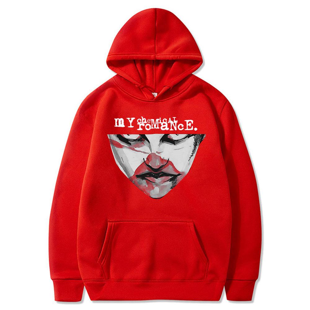 My Chemical Romance Hoodies Demolition Lover Mask Punk Gothic Vintage Hooded Sweatshirts Men Women Casual Long Sleeves Pullovers